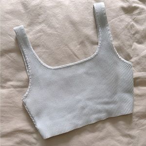 BABATON - light blue knit crop
